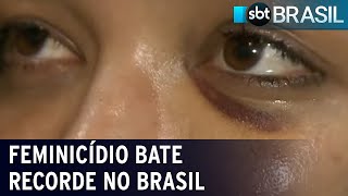 Feminicídio bate recorde no Brasil  SBT Brasil 071222 [upl. by Satsok]