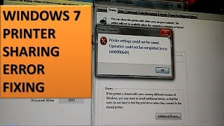 WINDOWS 7 unable to share printer [upl. by Eniladam]