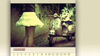 Vespa Calendar 2012 [upl. by Htirehc]