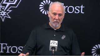 GREGG POPOVICH PostGame Interview  Utah Jazz vs San Antonio Spurs [upl. by Anrak]