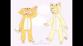 Arnold Shortman and Helga G Pataki Wear a Kigurumi Comic Dub [upl. by Cly]