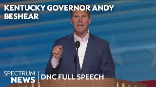 Kentucky Gov Andy Beshear speaks during first night of DNC FULL SPEECH  Spectrum News [upl. by Ellednahc]