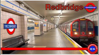 Central Line Action at Redbridge Station  London Underground 14112023 [upl. by Ahslek]