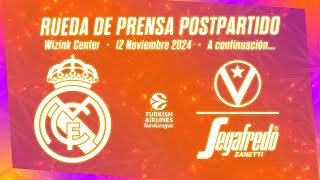 Postgame Press Conference  Real Madrid vs Virtus de Bolonia  Jornada 9 Euroleague [upl. by Nord]