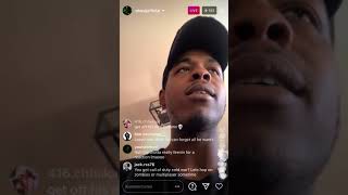 OBASI JACKSON GETS INTO IT WITH A DISRESPECTFUL FAN ON IG LIVE [upl. by Schilit]