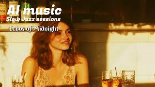 AI Music Slow Jazz Sessions Echos of Midnight [upl. by Roskes]