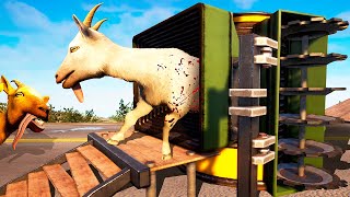 Putting a Goat Into a SHREDDER  Goat Simulator 3 Gameplay [upl. by Buehrer]