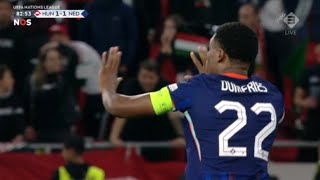 Denzel Dumfries Goal Hungary vs Netherlands 11 All Goals and Extended Highlights [upl. by Ardnaeel]