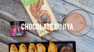 CHOCOLATE GUJIYA  Desert Recipe  EPIGAMIA GHEE SPREAD  RECIPE REEXPLORED [upl. by Engdahl]