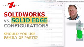 4 Solid Edge vs SOLIDWORKS Configurations Family of Parts Wins EVERY TIME [upl. by Aharon]