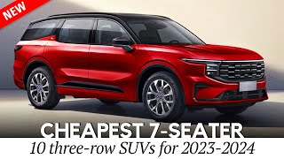 10 Cheapest 7Passenger SUV on Sale in 20232024 Interior amp Exterior Review [upl. by Intihw]