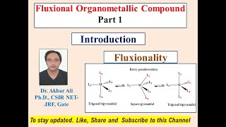 Fluxional Organometallic Compound Part1 Organometallic Chemistry Fluxionality MSc NETJRF GATE [upl. by Nnahgiel]