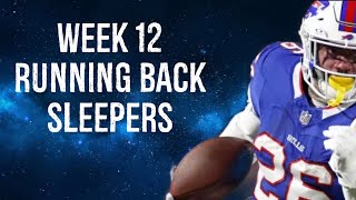 Running Back Sleepers Week 12 Fantasy Football [upl. by Yelhak]