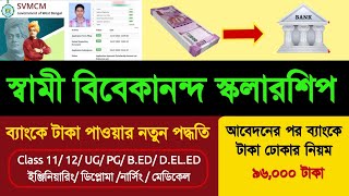 How to get Swami Vivekananda scholarship 202324 money online in bank account svmcm4 [upl. by Akirdnahs]