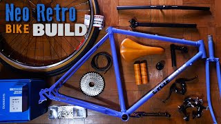 Restoring and modernizing vintage touring bicycle frame  Neo Retro Gravel Hybrid Bike [upl. by Atikahc536]