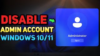 How to Remove or Disable Administrator Account Windows 1011 Tutorial [upl. by Nalac763]