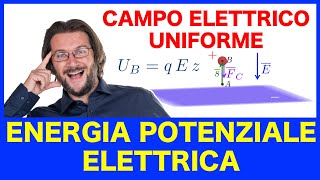 Energia potenziale elettrica caso di un campo elettrico uniforme [upl. by Akimihs]