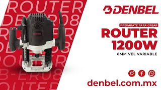 Router DENBEL 1200W 8mm Vel Variable [upl. by Drusie]