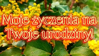 Piękne życzenia urodzinowe💖Muzyczna kartka urodzinowa💖 [upl. by Ahtera]