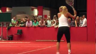 Caroline Wozniacki training session  Porsche Tennis Grand Prix 2011 [upl. by Denman]