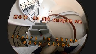 Easy Steps To Carpet Your Stairs Like A Pro [upl. by Lucien653]