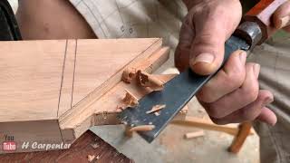 Amazing TECHNIQUES Japanese Traditional Joints Fastest HandCut Joinery Skills Of H Carpenter [upl. by Egres]