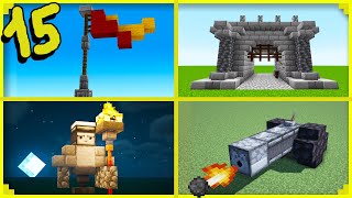 🦊15 MELHORES decorações de CASTELO no MINECRAFT [upl. by Madid567]