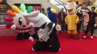 Japanese Squid mascot Black Bancho dances [upl. by Craggy]