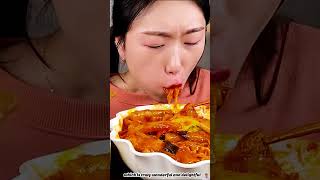 AmiAmi mukbang spicy tteokbokki chicken 122 shorts [upl. by Hacissej]