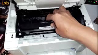 REPLACE IMAGING DRUM HP LASERJET M102A [upl. by Eikceb]