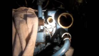 Perkins 4108 heat exchanger removal [upl. by Cloe]