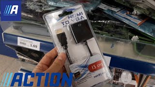 TEST Adaptateur HDMI  VGA de chez ACTION jouer à vos consoles HDMI sur un écran PC 🎮 [upl. by Hayne]