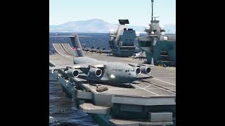 Very Dangerous Take off C17 from Aircraft Carrier [upl. by Selle]