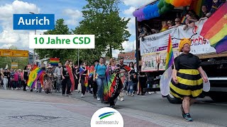 CSD 2024 in Aurich — Impressionen und Stimmen vom Umzug [upl. by Etoile]