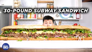 I Made A Giant 30Pound Subway Sandwich [upl. by Man]