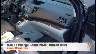 How To Change Honda CRV Cabin Air Filter [upl. by Maressa]