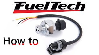 How to wire a pressure sensor for fueltech [upl. by Arekat617]