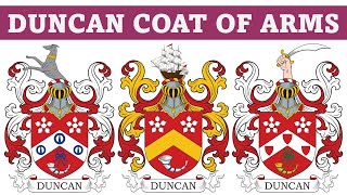 Duncan Coat of Arms amp Family Crest  Symbols Bearers History [upl. by Aicenra]