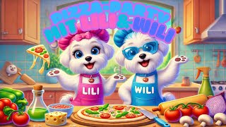 „Lustige PizzaParty mit Lili amp Wili – Kinderlied zum Mitsingen“ Pizza Pizza [upl. by Allekram]