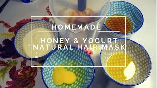 Homemade  Honey and Yogurt Hair Mask [upl. by Newg627]