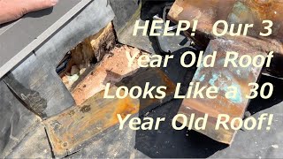 S05E137  EPDM Flat Roof Copper Scupper  Major Fail Roof Repair amp New Scupper Installation [upl. by Iloj]