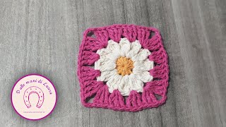 Realizziamo Insieme la MATTONELLA MARGHERITA🌼Daisy Square TUTORIAL [upl. by Marilee565]