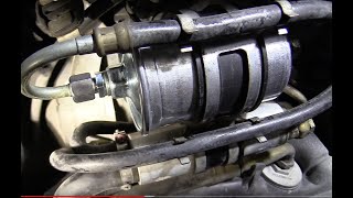 Fuel Filter Replacement 1994 Mercedes C280 [upl. by Kellen164]