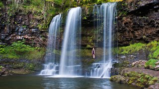 The Four Waterfalls Trail Walk Brecon Beacons National Park Wales [upl. by Lemkul]