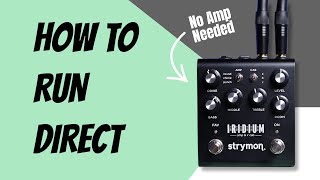 How To Run Your Pedalboard Direct [upl. by Kinney]