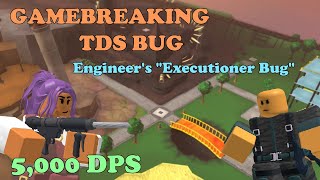 GAMEBREAKING TDS BUG 5000 DPS ENGINEER GLITCH  Tower Defense Simulator [upl. by Leiva137]