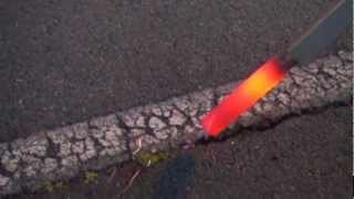 Asphalt Crack Cleaning [upl. by Becki]