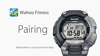 CASIO STB1000  How to pair with Wahoo Fitness v36 [upl. by Ripley]