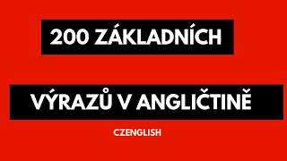 200 základních výrazů v angličtině  Poslouchejte a učte se [upl. by Intruok]