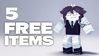 HURRY GET 5 FREE ROBLOX ITEMS🤩 2024 [upl. by Alaecim]